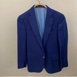 Isaia men’s navy blue suit jacket. Size 46 european. (US 36 short)